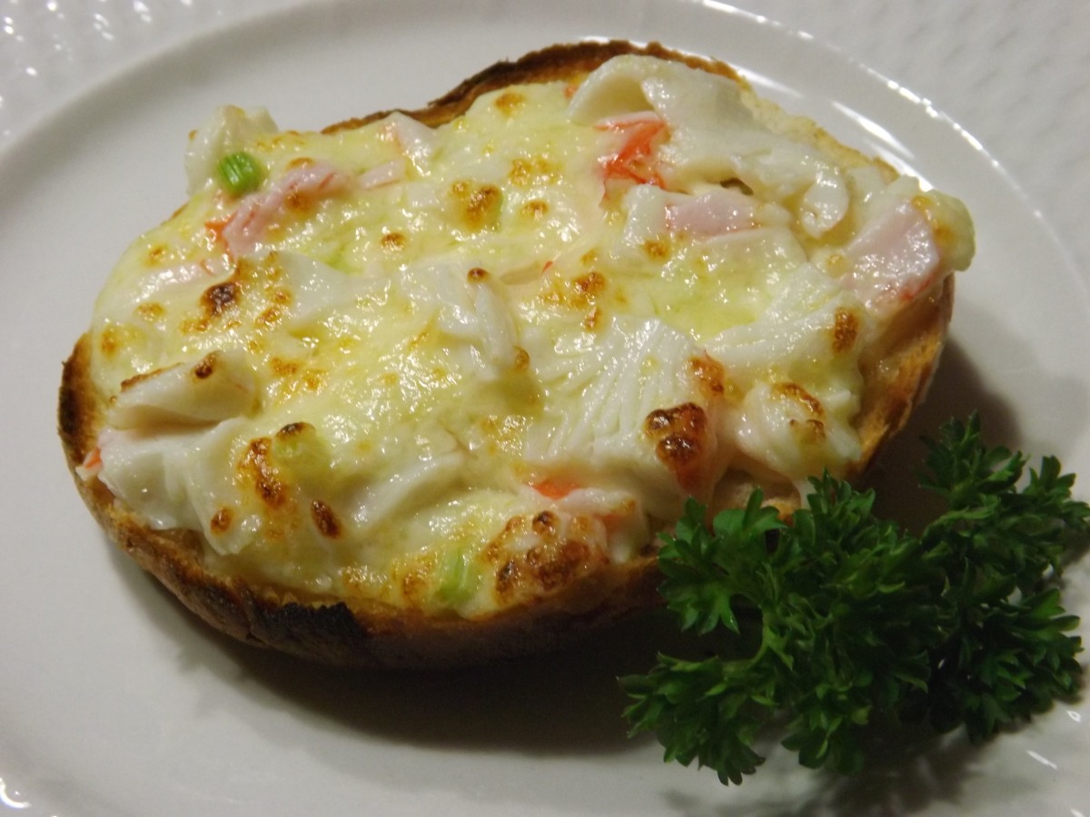 Baked Crab Salad Sandwiches image