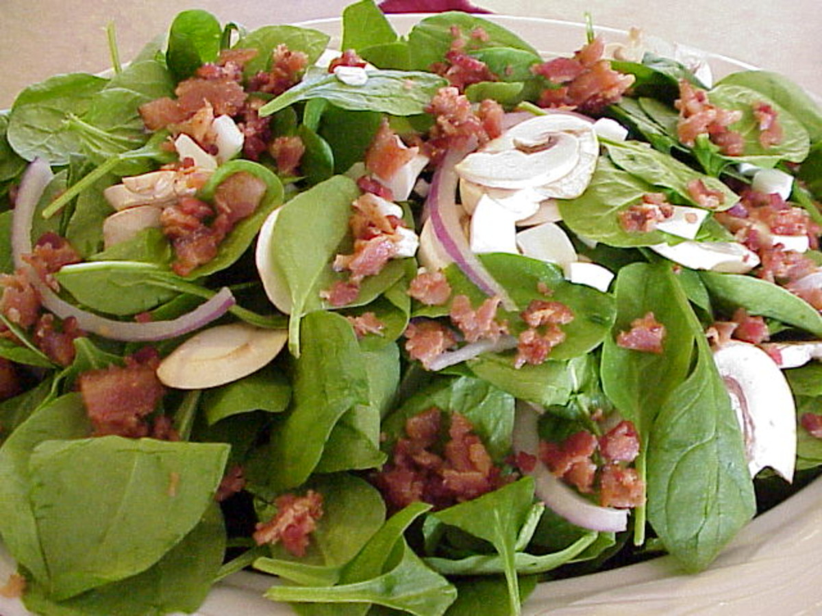 Spinach & Bacon Salad Recipe - Food.com