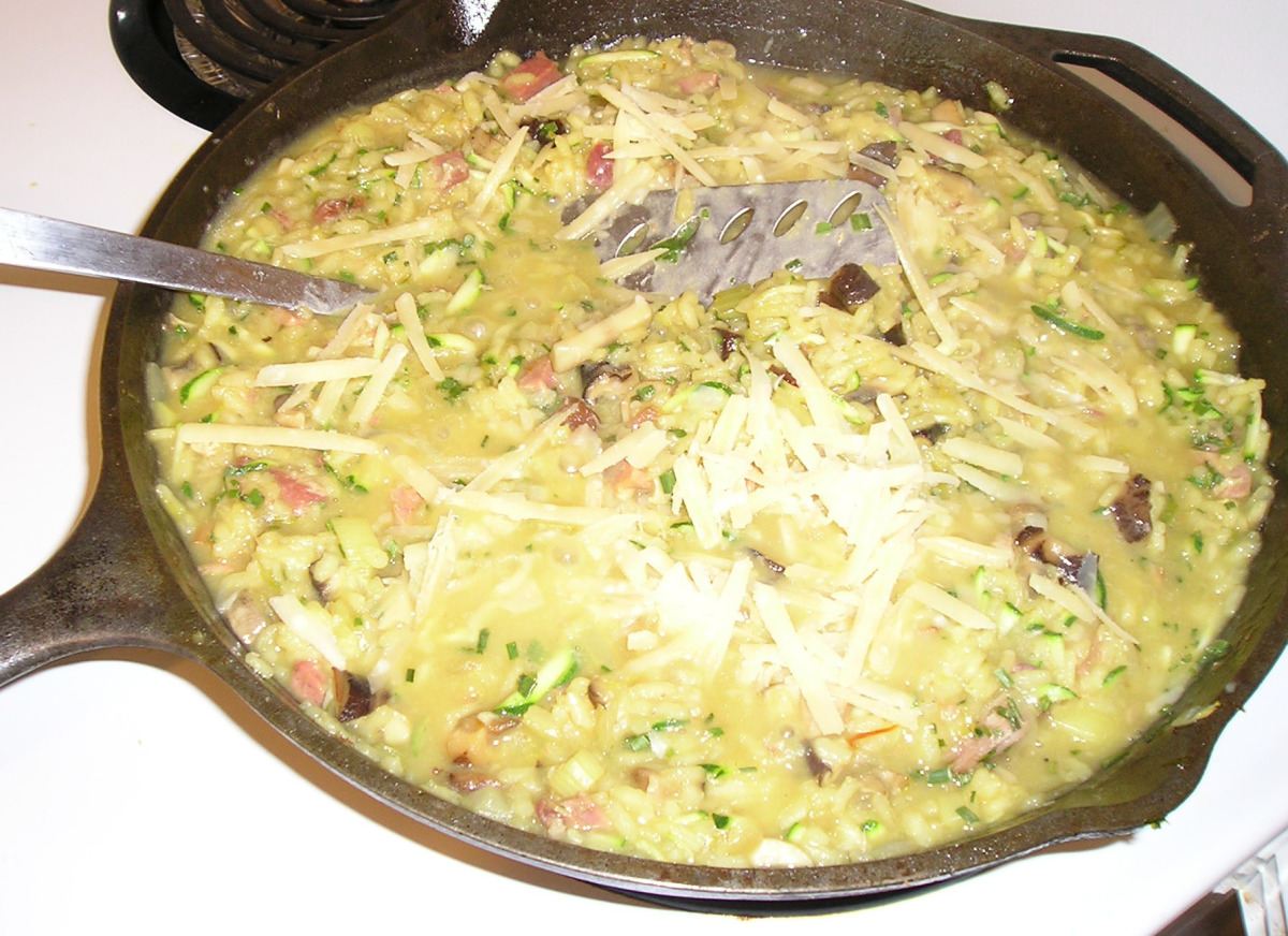 Ham & Mushroom Risotto