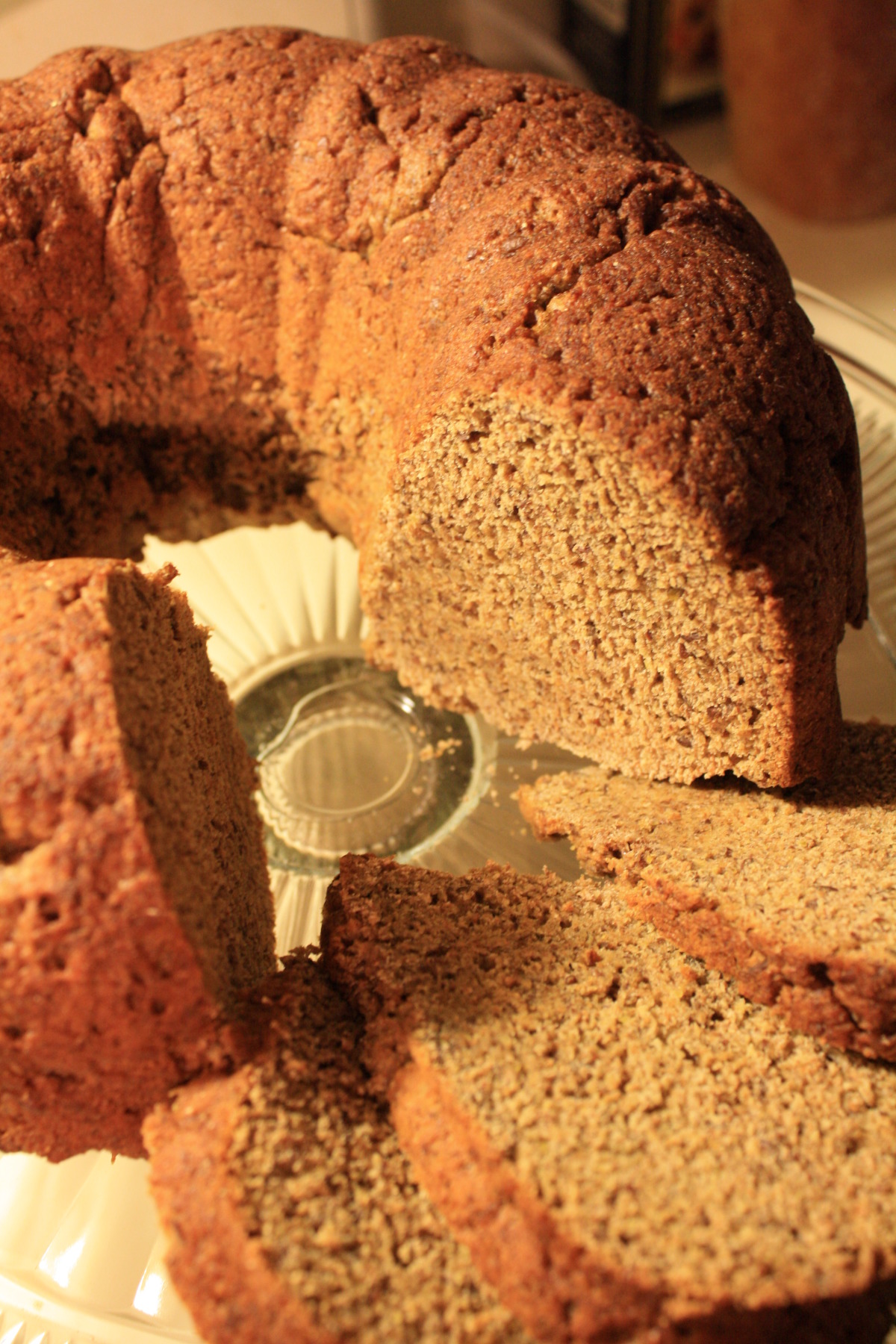 Healthier Banana Bread Lower Fat Flax Ww Flour Less Sugar Recipes recipe