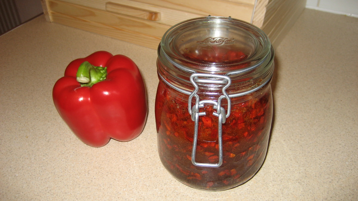 Red or Green Pepper Jelly Recipe