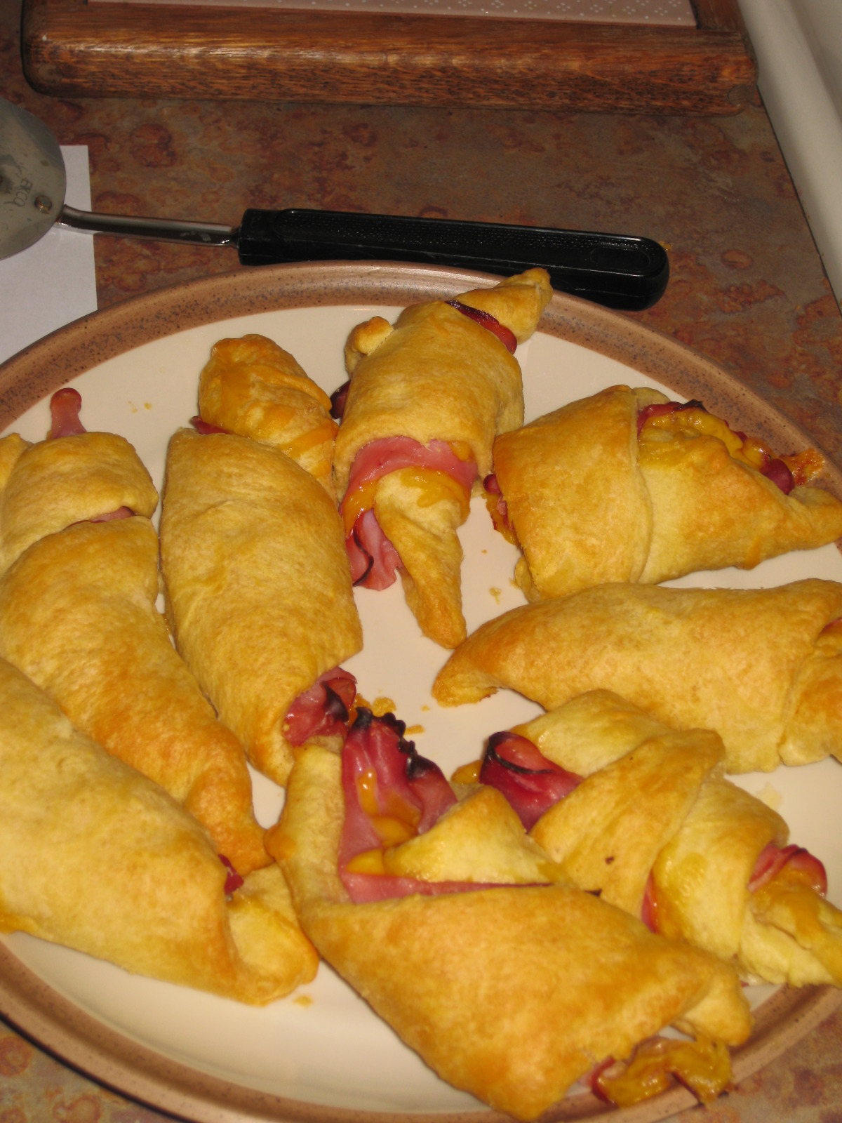 Ham & Cheddar Crescents