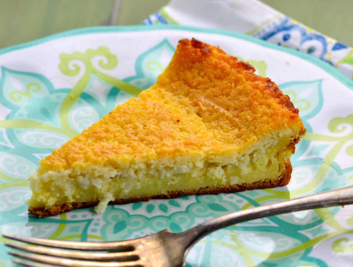Fast and Easy Coconut Custard Pie