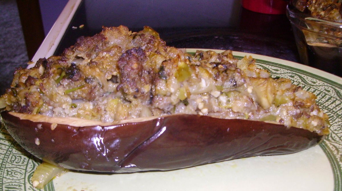 Creole Stuffed Eggplant (Aubergine) Recipe