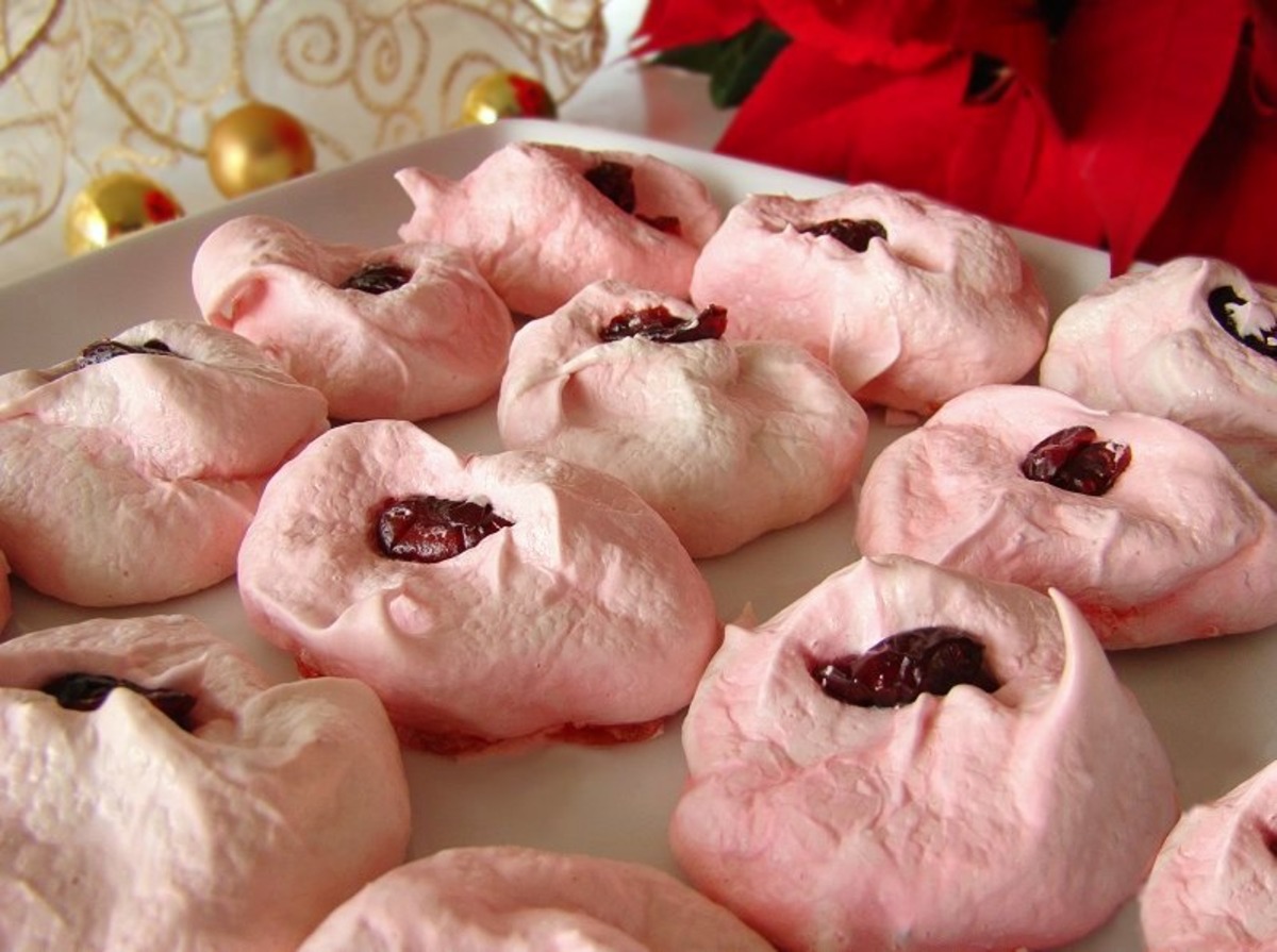 Cranberry Cookie Kisses
