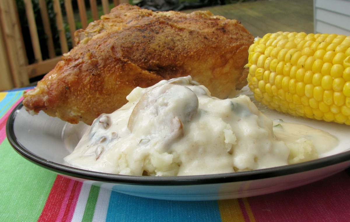 Oven Fried Chicken and Gravy image