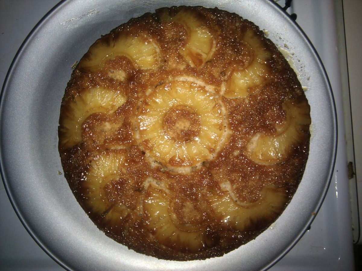 Pineapple-Banana Upside-Down Cake image