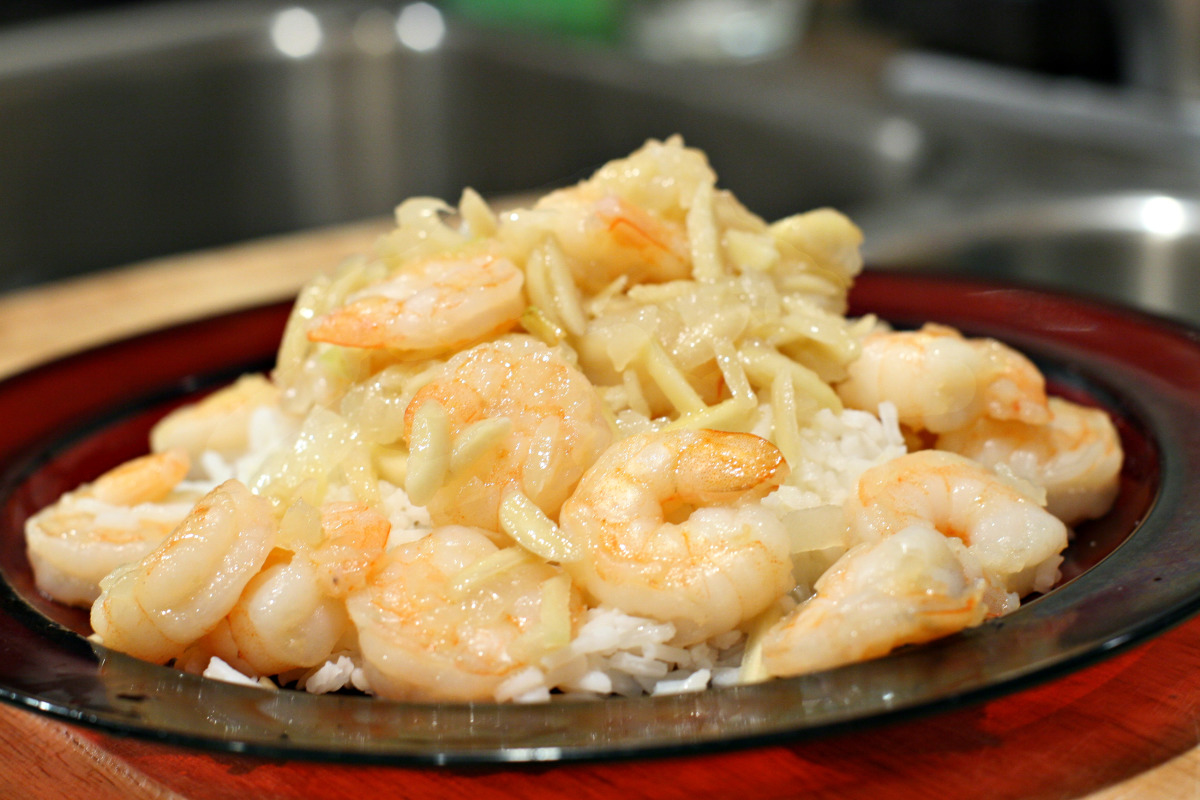 Almond Shrimp with Amaretto Butter image