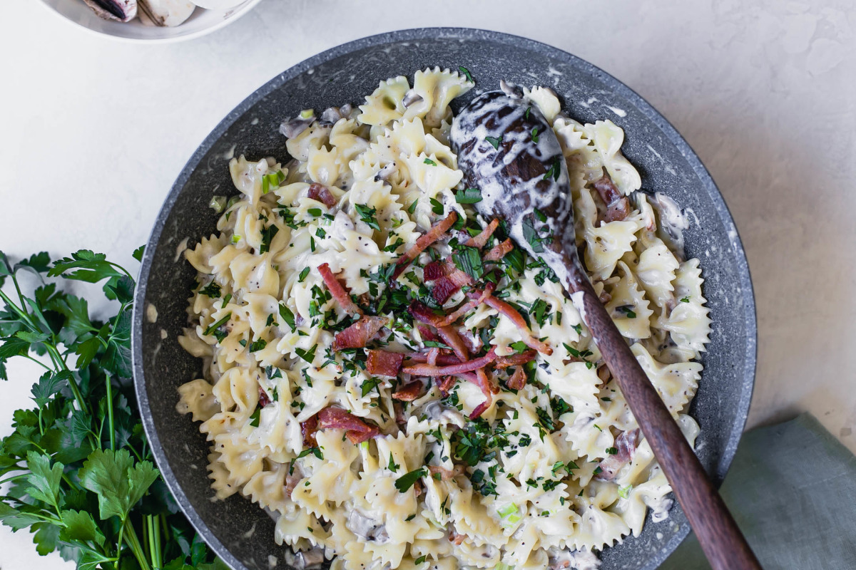 Creamy Pasta with Bacon-image