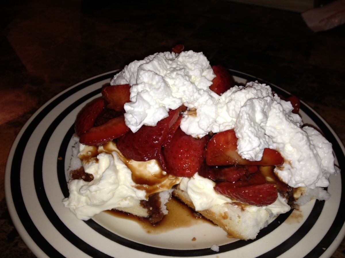 Balsamic Strawberries With Whipped Mascarpone Cheese image