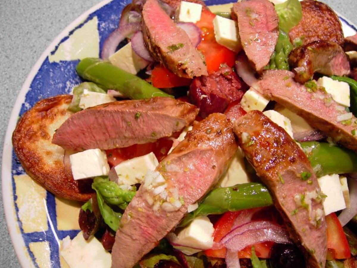 Greek Lamb Salad Recipe Food Com It's traditionally made up of tomato, cucumber. greek lamb salad