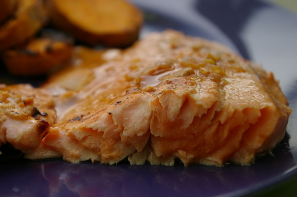 Orange Marmalade Marinated Salmon, Chicken or Pork