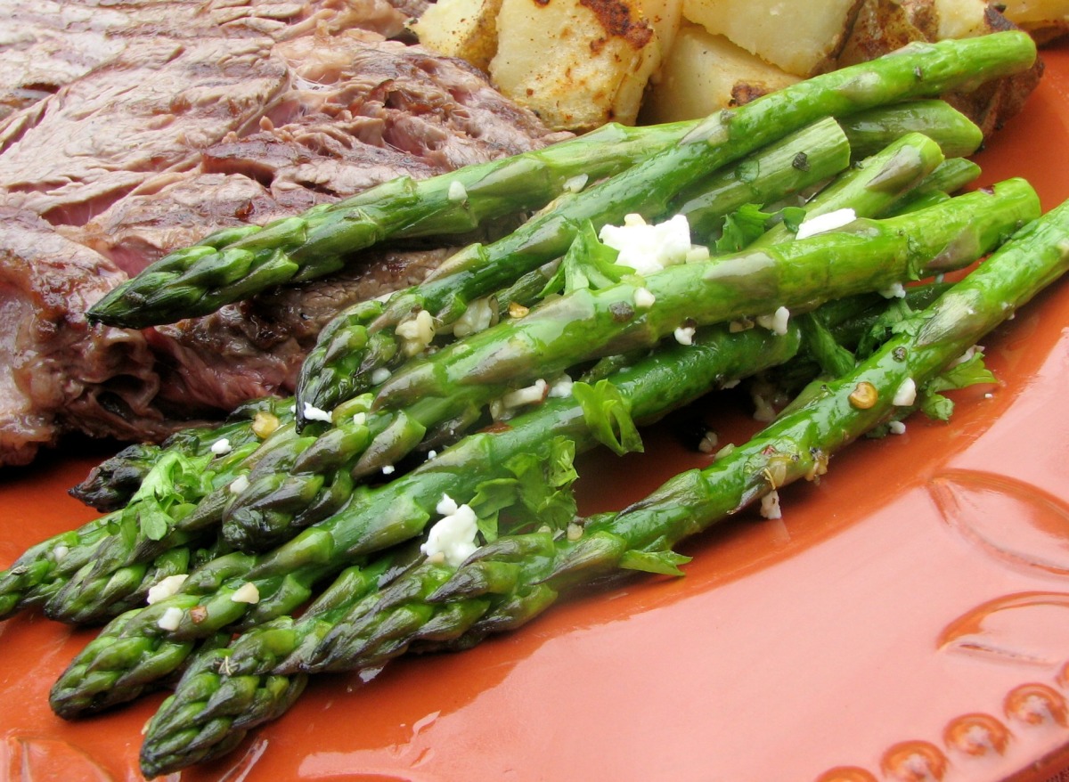 Roasted Asparagus with Feta-image