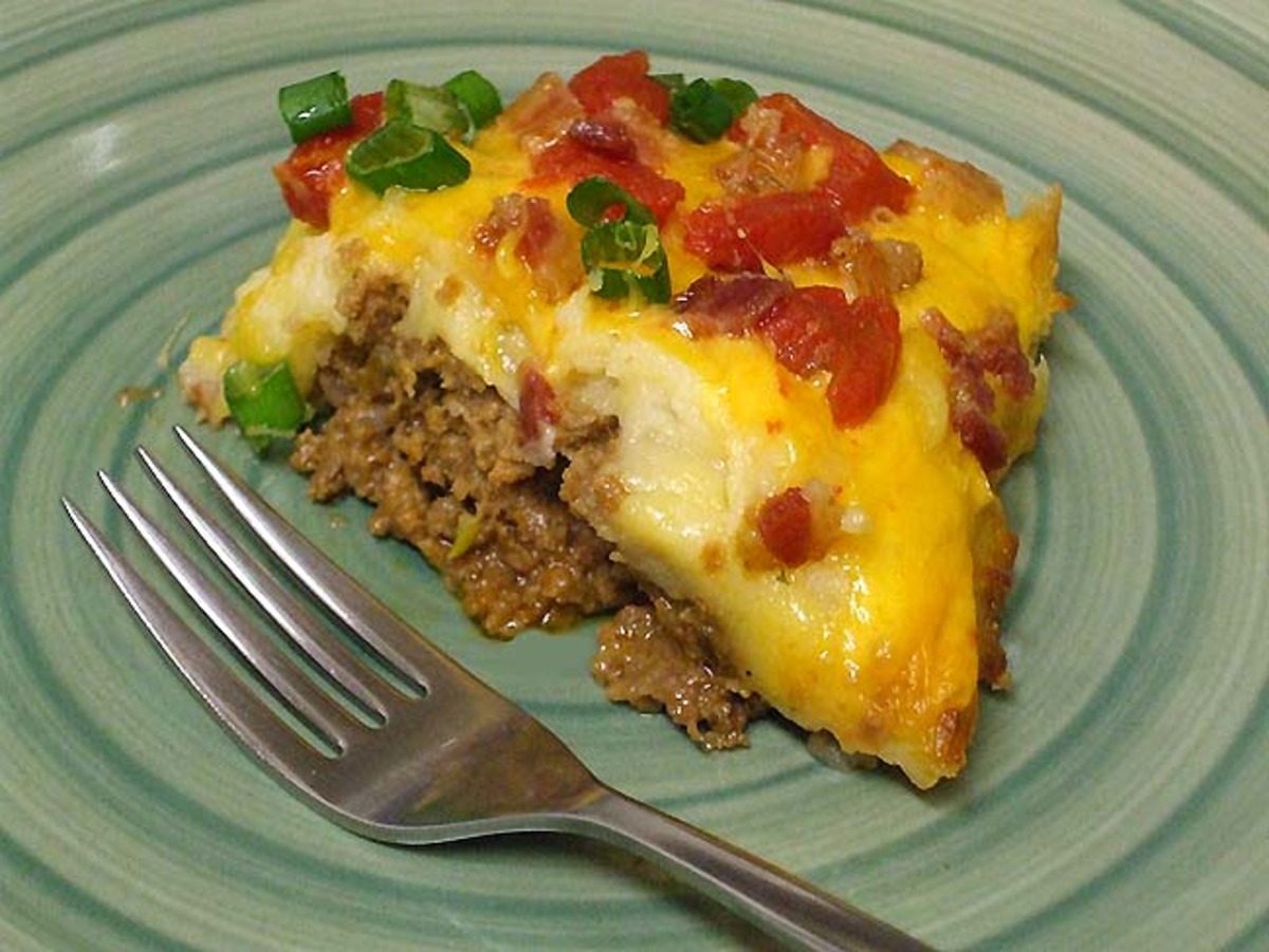 Bacon Cheeseburger Potato Pie