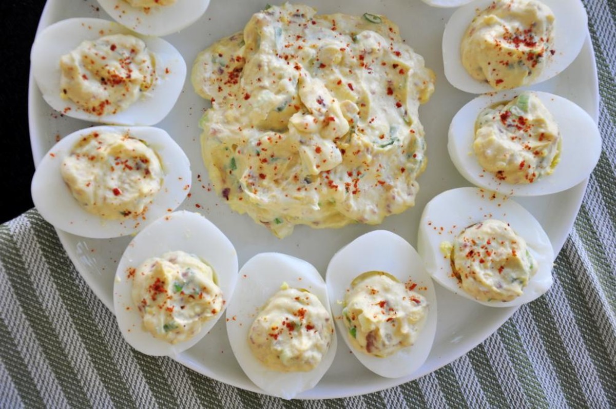 Bacony Deviled Eggs