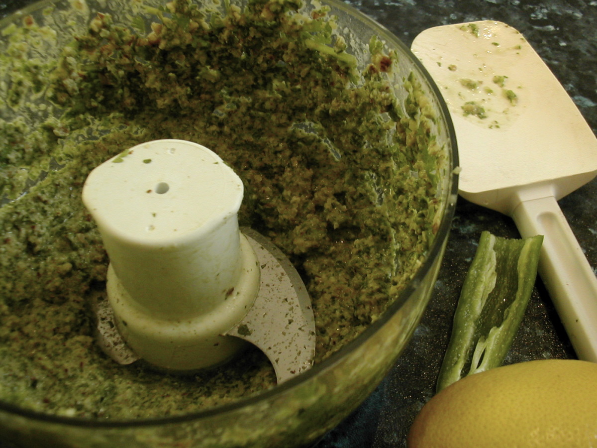 Chatni Gashneez (coriander Chutney)