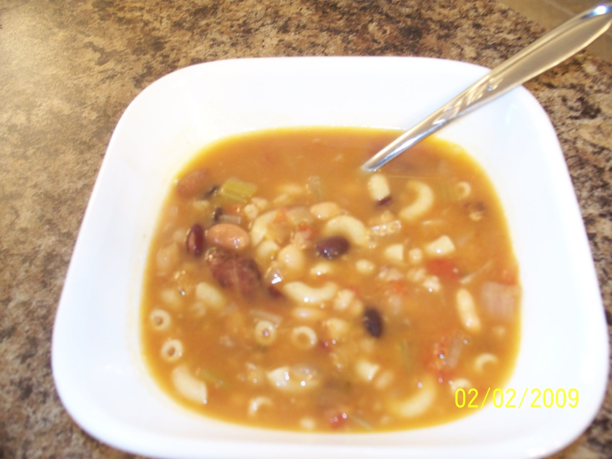 Pasta, Tomato and Lentil Soup-image