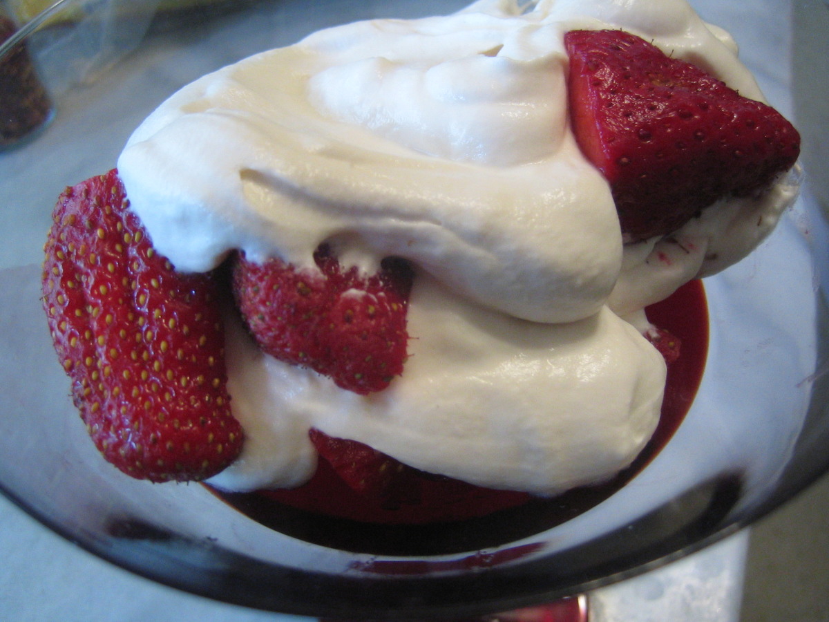 Strawberries Romanoff Taste Just Like La Madeleine -Copycat image