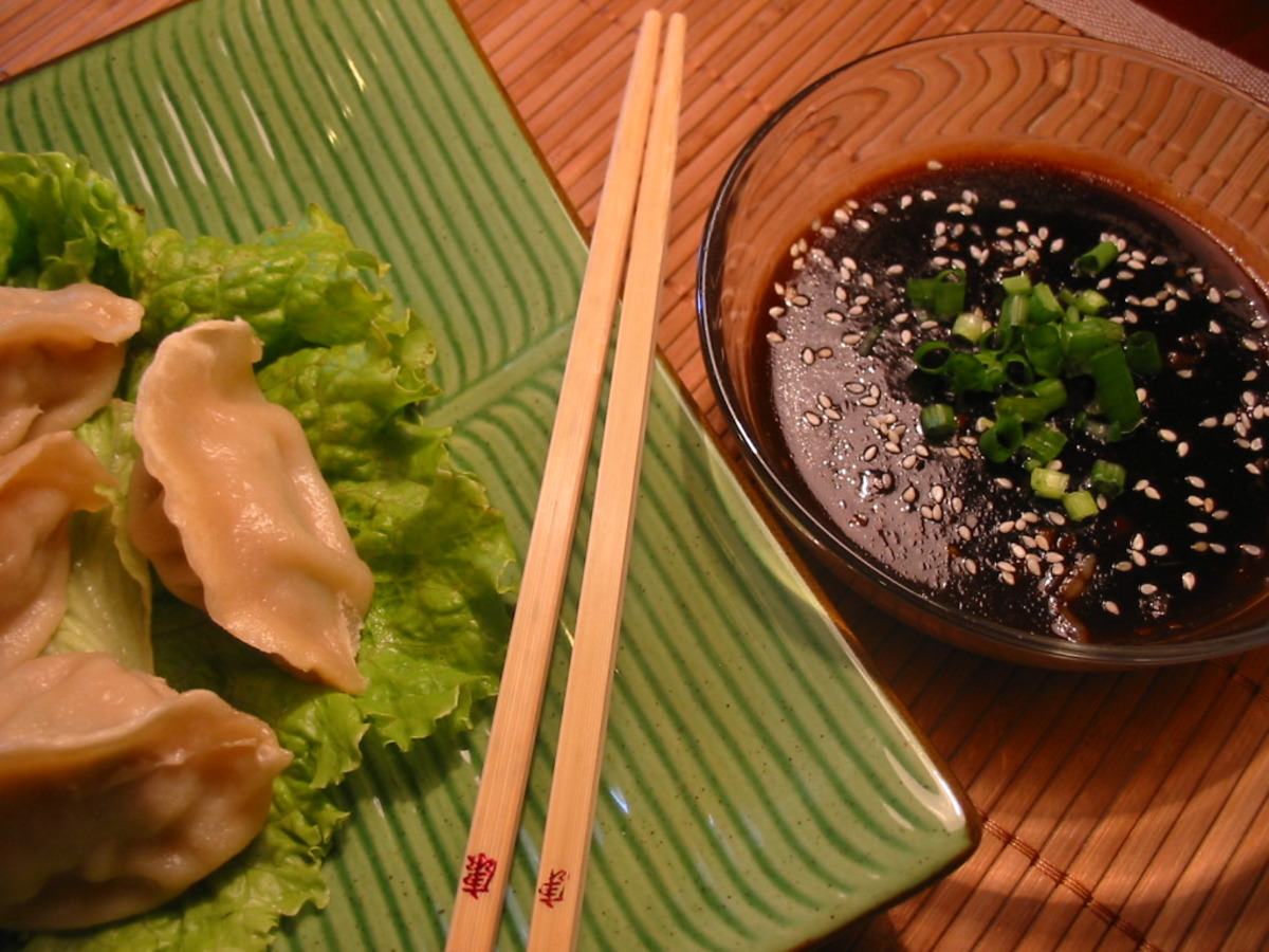 Steamed Dumplings With Ginger Hoisin Sauce Recipe Food Com Serve the potstickers warm accompanied by the dipping sauce. steamed dumplings with ginger hoisin sauce