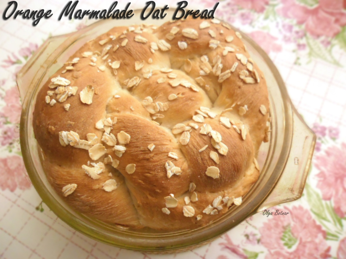 Orange Marmalade Oat Bread (Bread Machine)