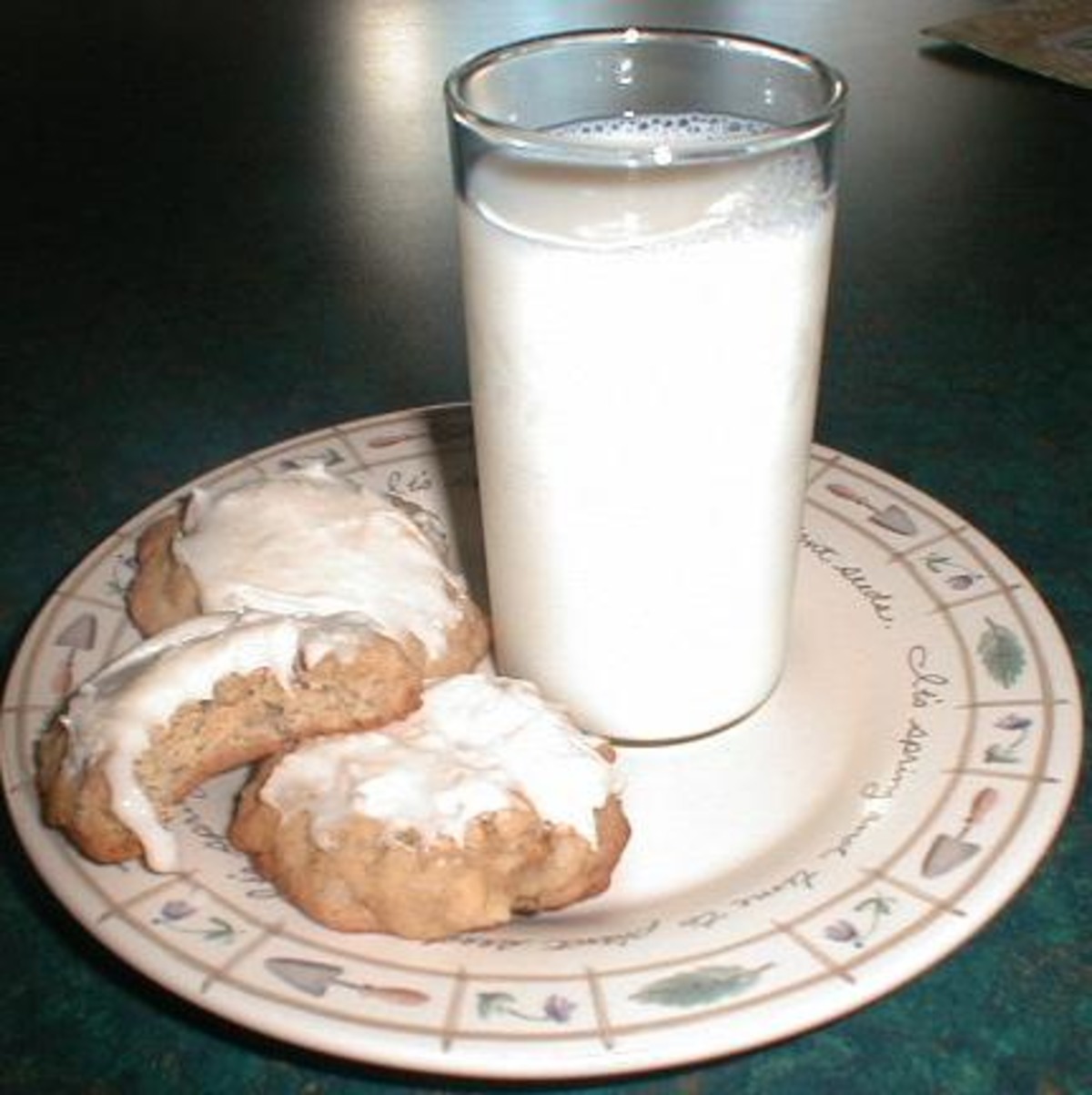 Frosted Rhubarb Cookies