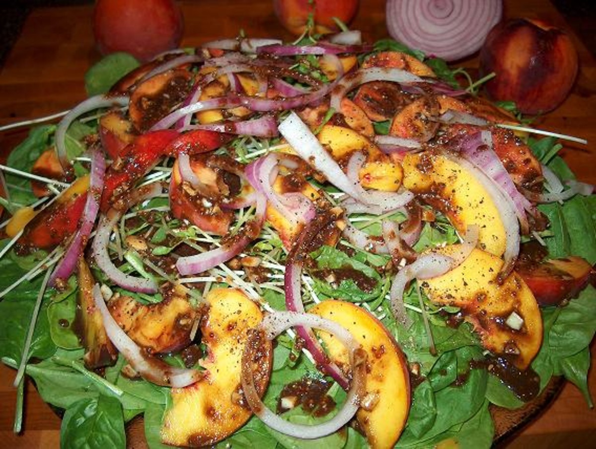 Just Peachy Spinach Salad_image