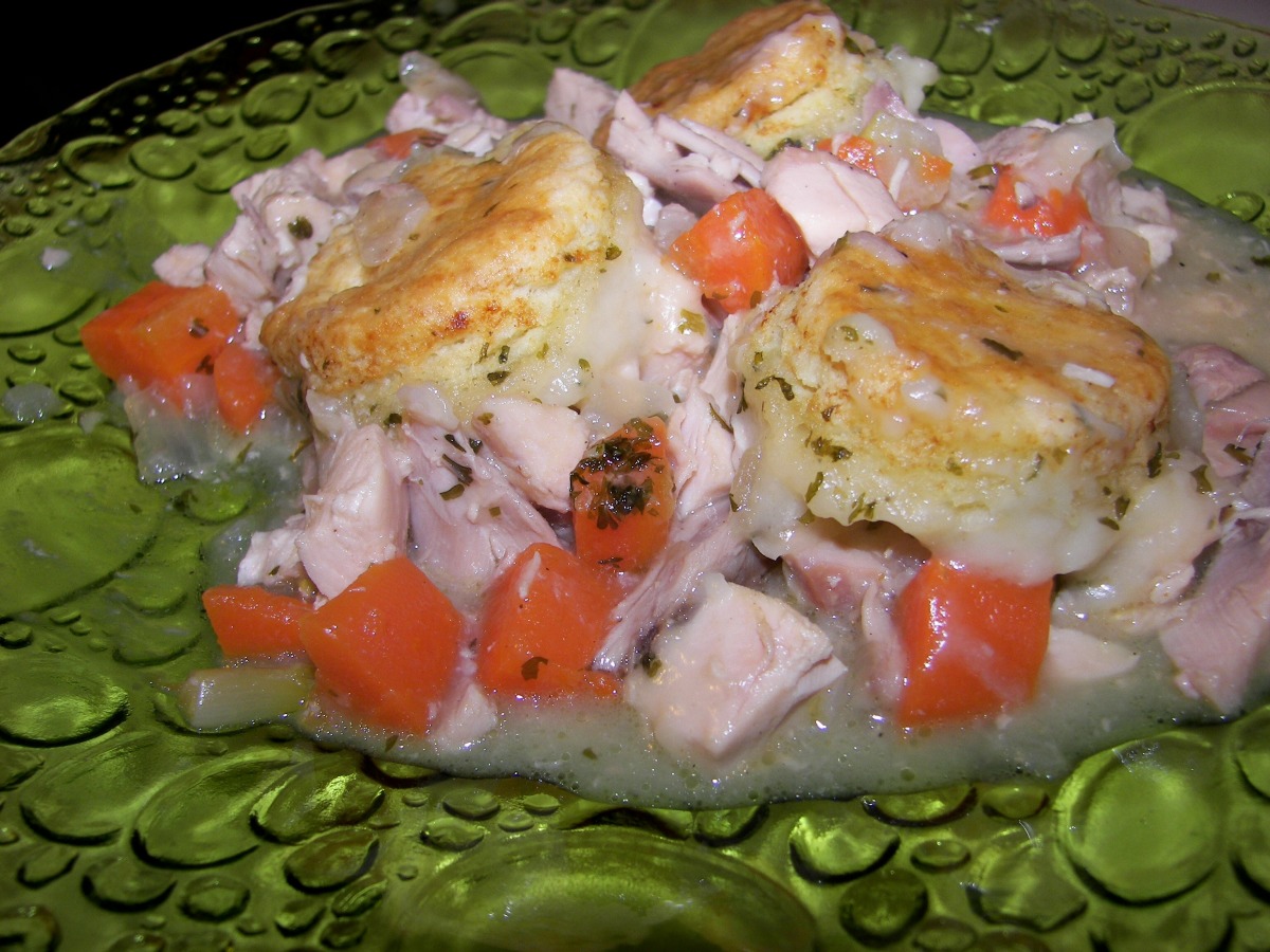 Chicken Stew With Biscuits image
