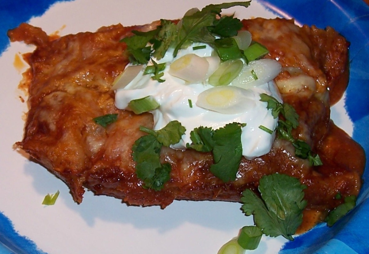 Saucy Chicken Enchiladas