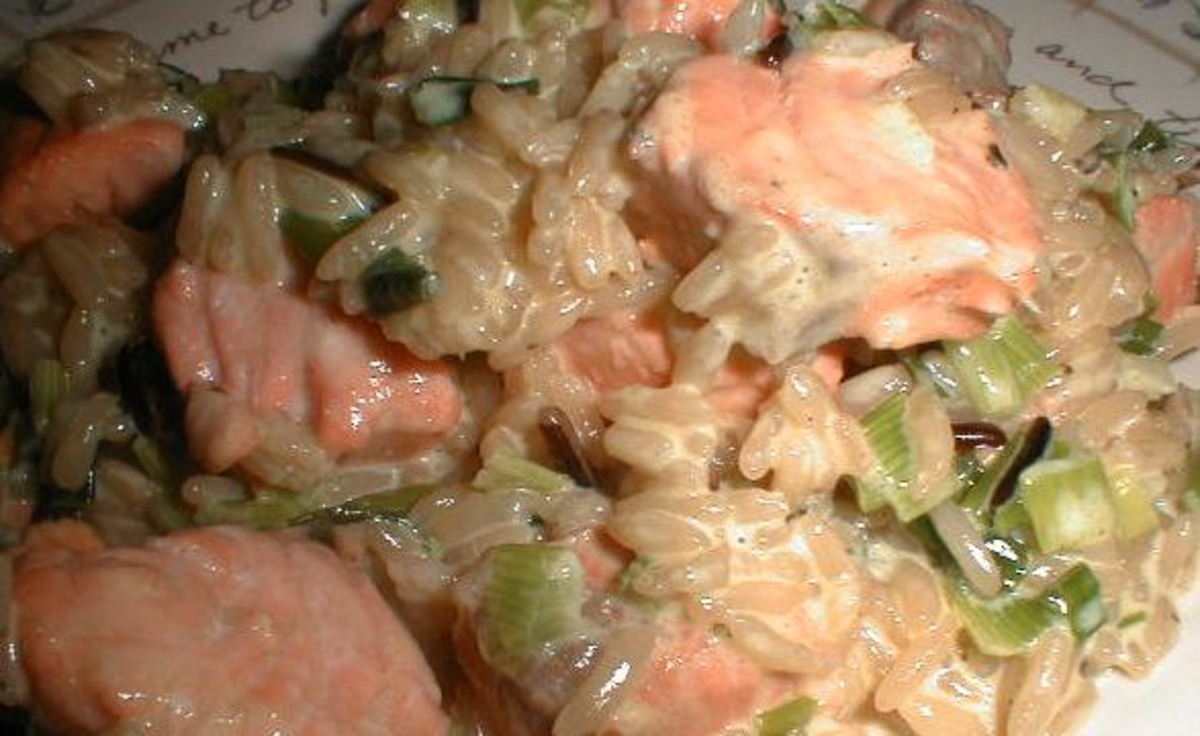 Mildly Curried Salmon and Rice (all-in-one) image