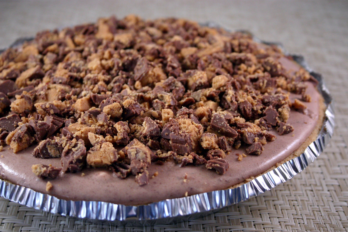 Double Layer Chocolate Peanut Butter Pie image