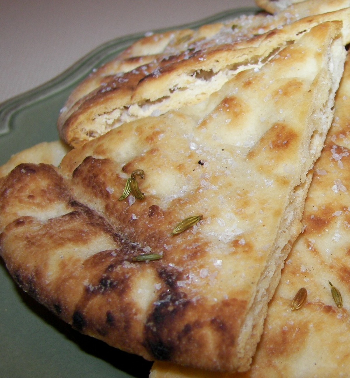 Fennel and Sea Salt Pita Bread Crisps