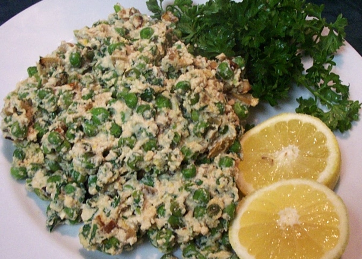 Smashed Peas & Ricotta Cheese