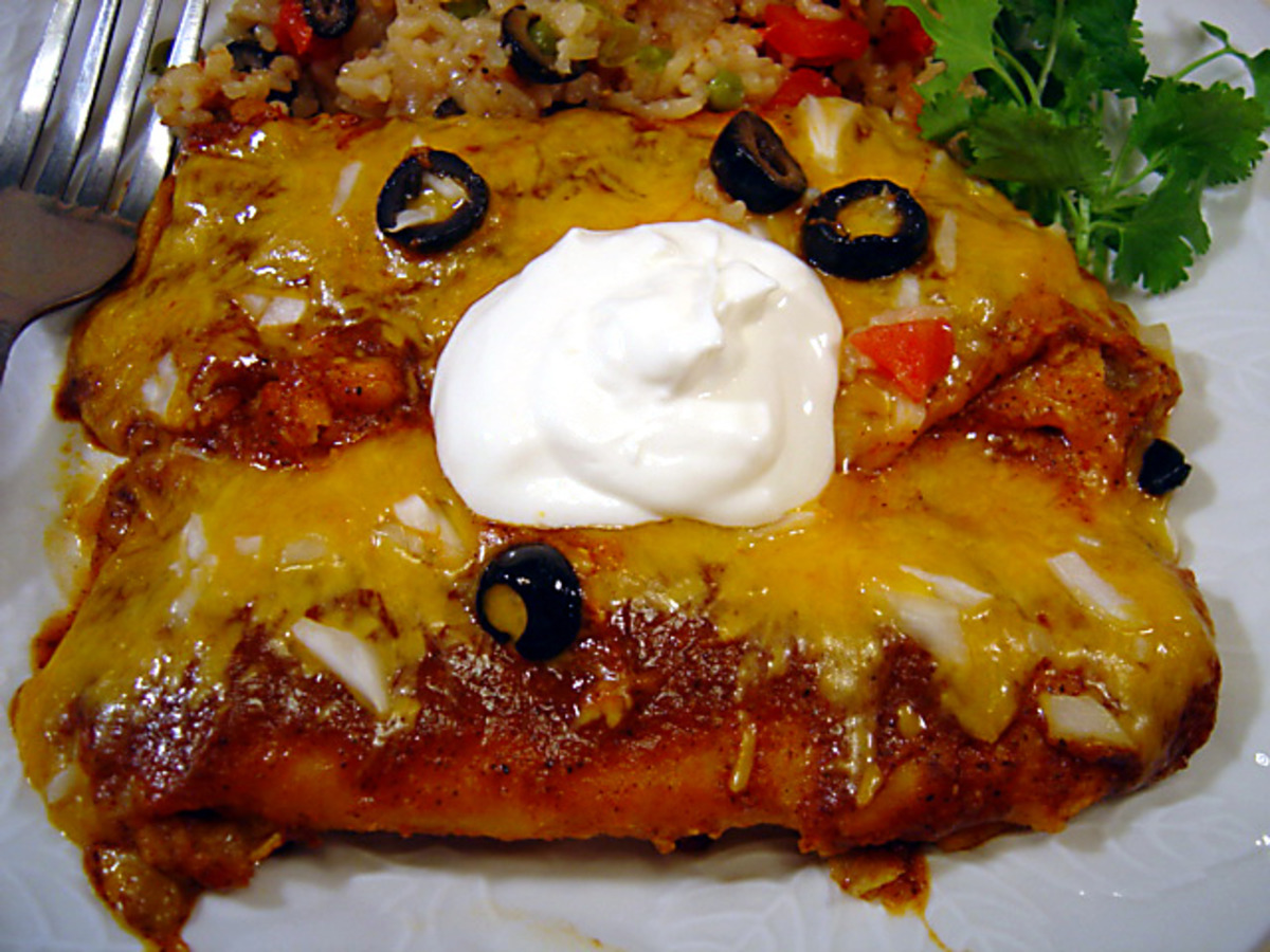 Chicken & Olive Enchiladas