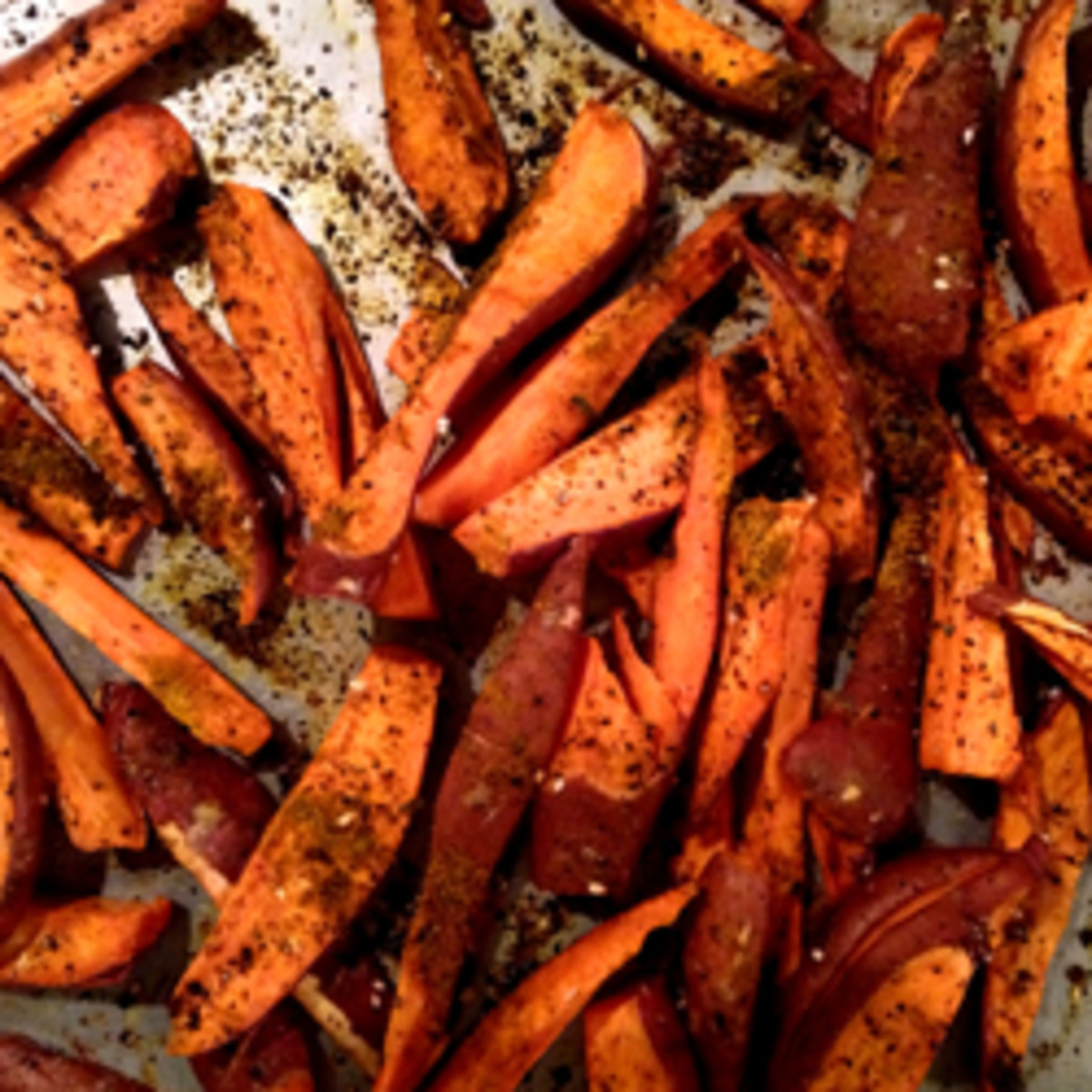 Eruvian Aji Amarillo Sweet Potato Wedges