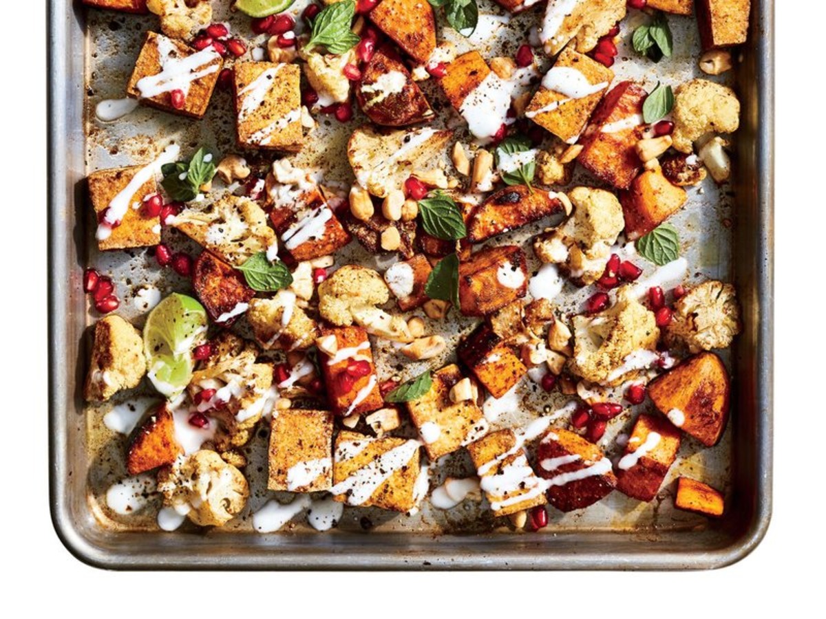 Sheet Pan Curried Tofu With Vegetables-image