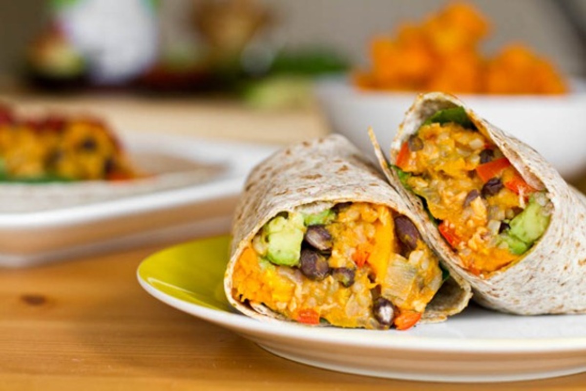 Black Bean and Butternut Squash Burritos image