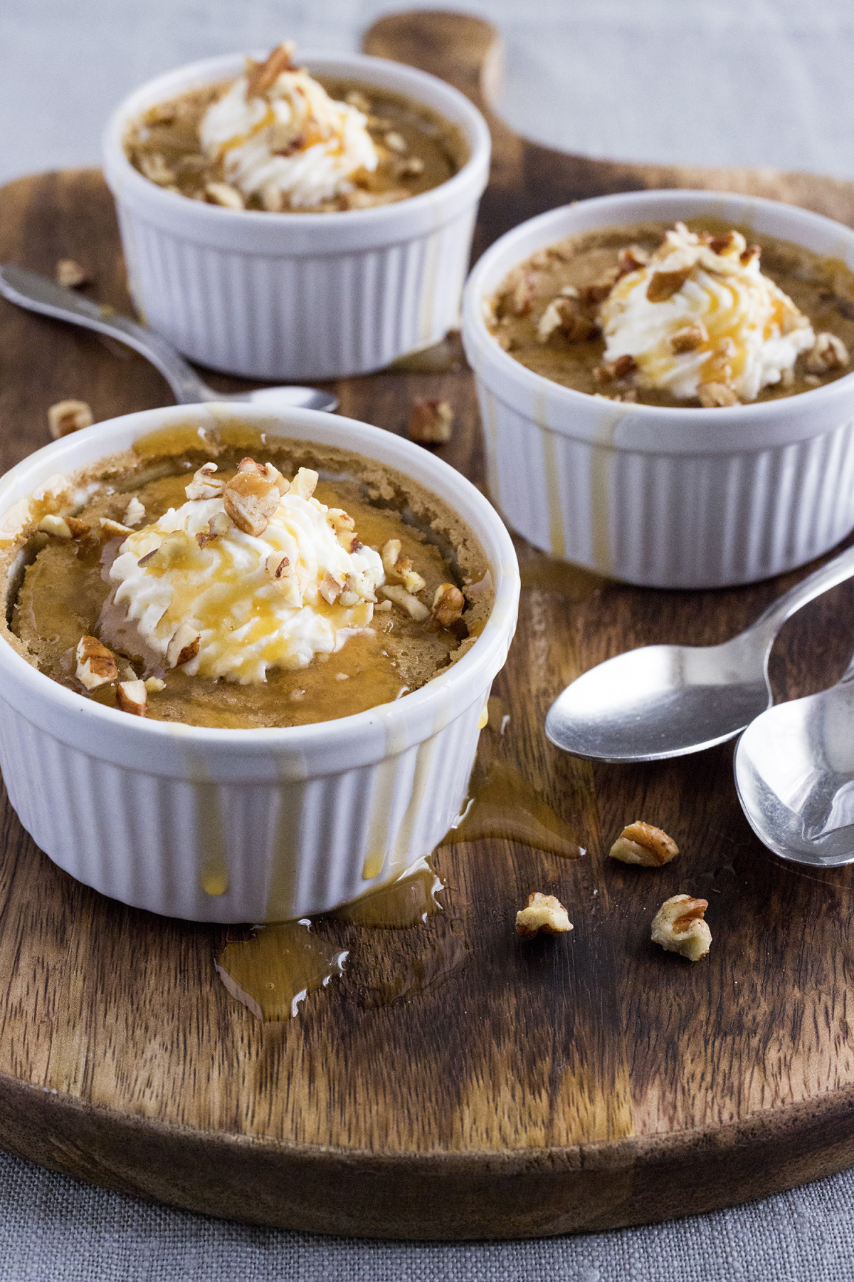 Bean Pudding With Butterscotch Sauce