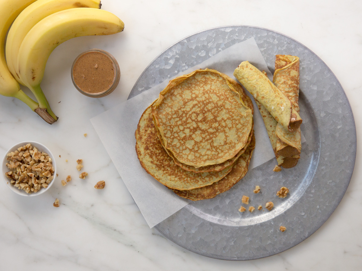 Flourless Banana Bread Pancakes-image