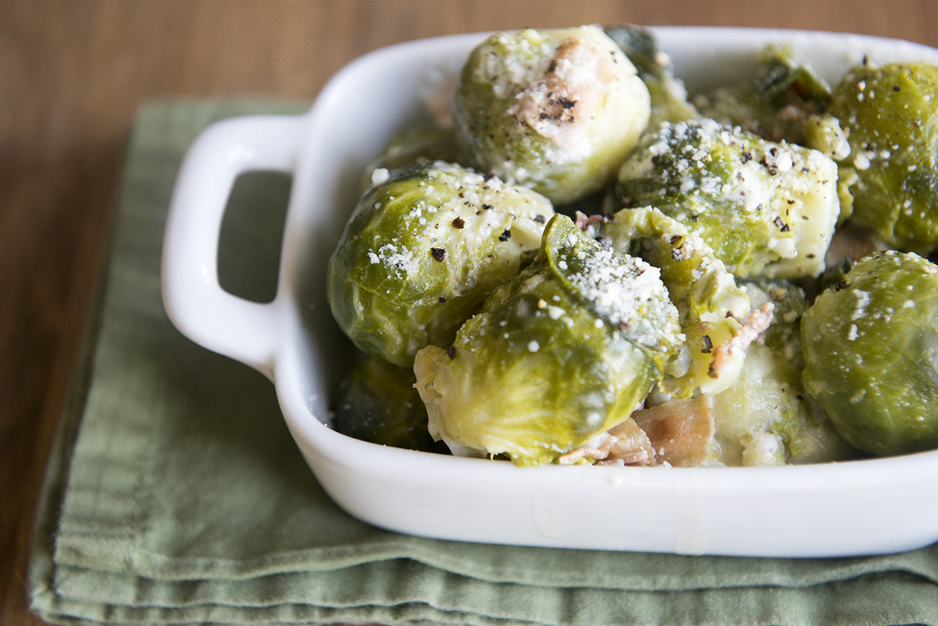 Bacon Parmesan Brussels Sprouts Recipe