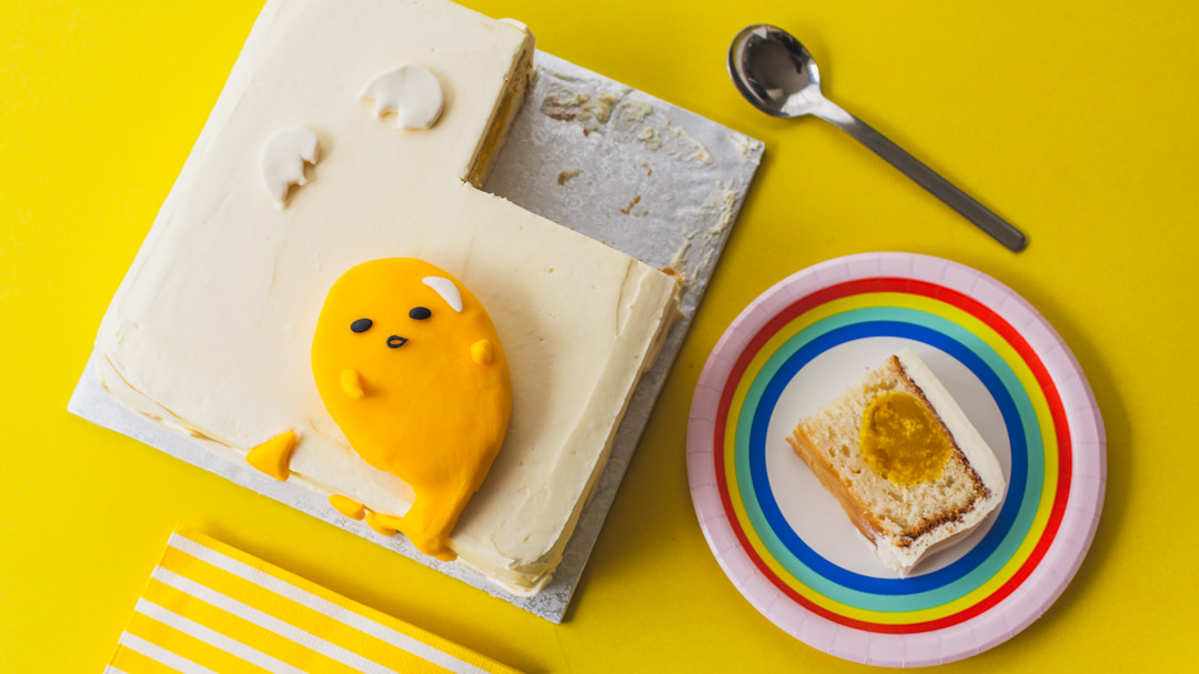 Gudetama cake pops