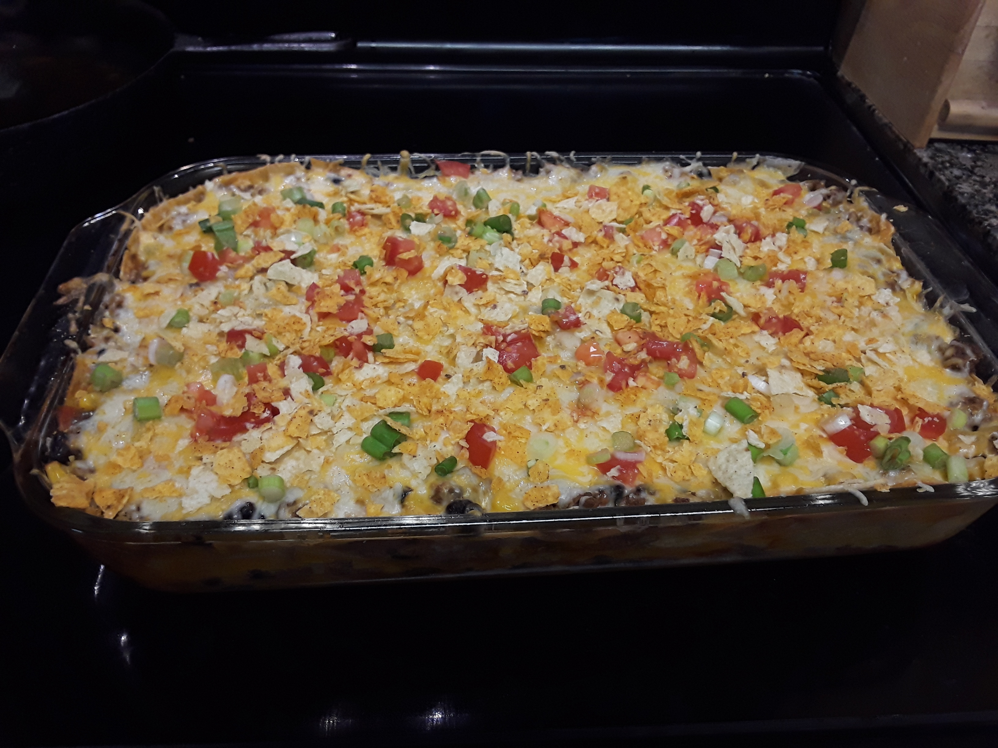 ღ Easy MEXICAN GROUND BEEF TORTILLA LAYER CASSEROLE