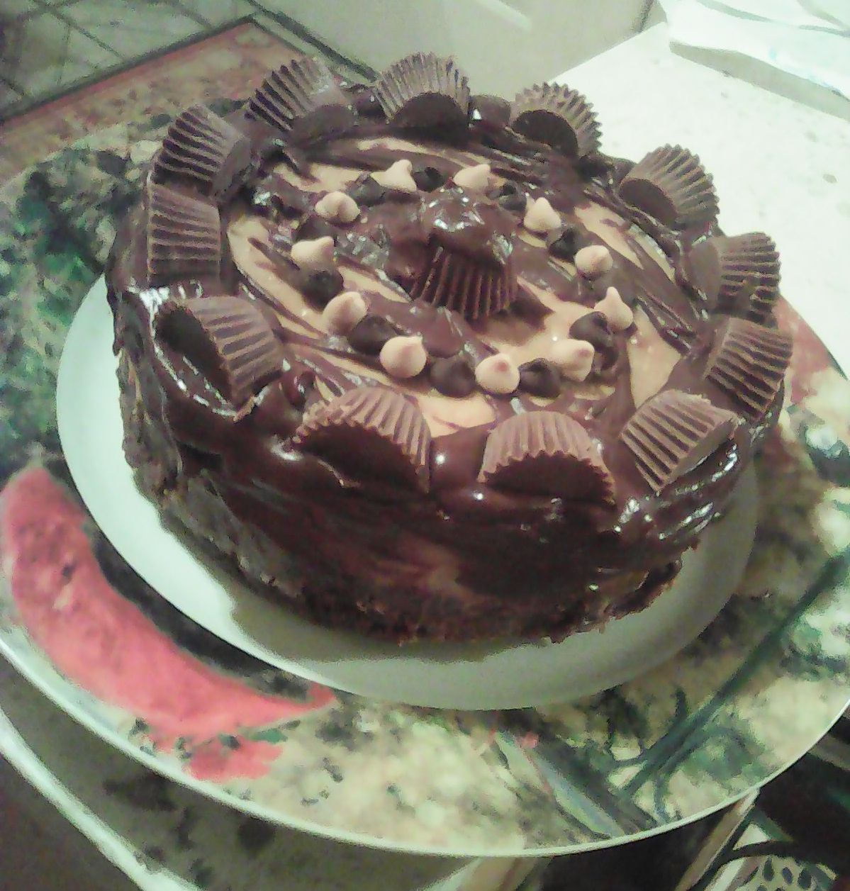 Peanut Butter Cup Brownie Bottom Cheesecake - Image 3