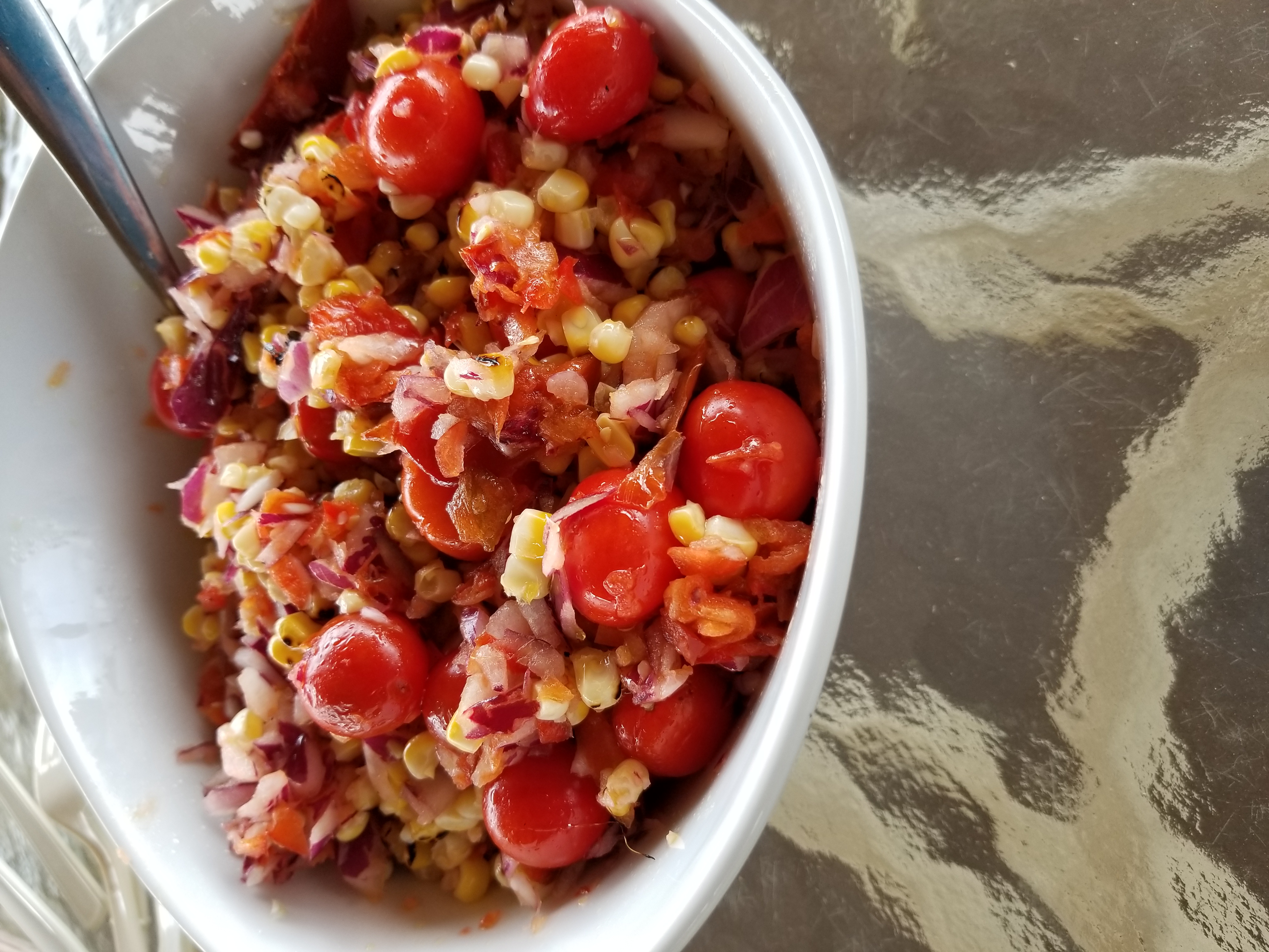 Grilled Corn Salad With  Honey Garlic Dressing - Image 2