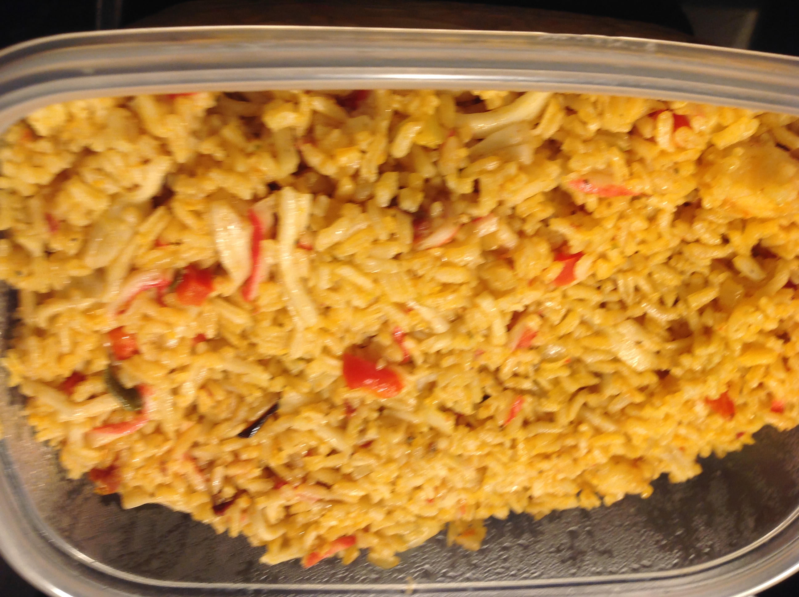 yellow rice with crabmeat and shrimp