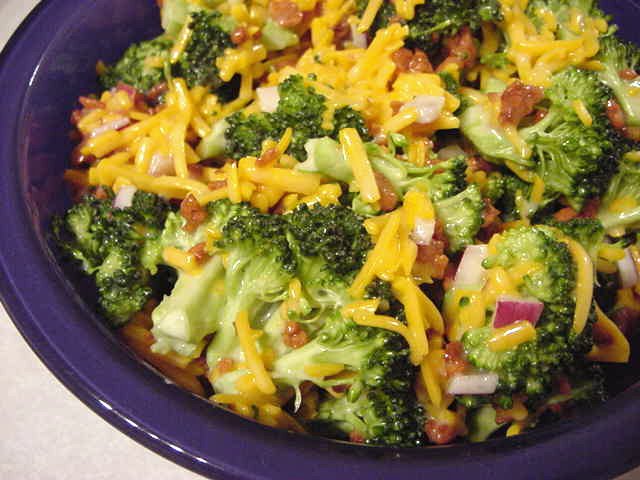 CHEESY BACON BROCCOLI SALAD