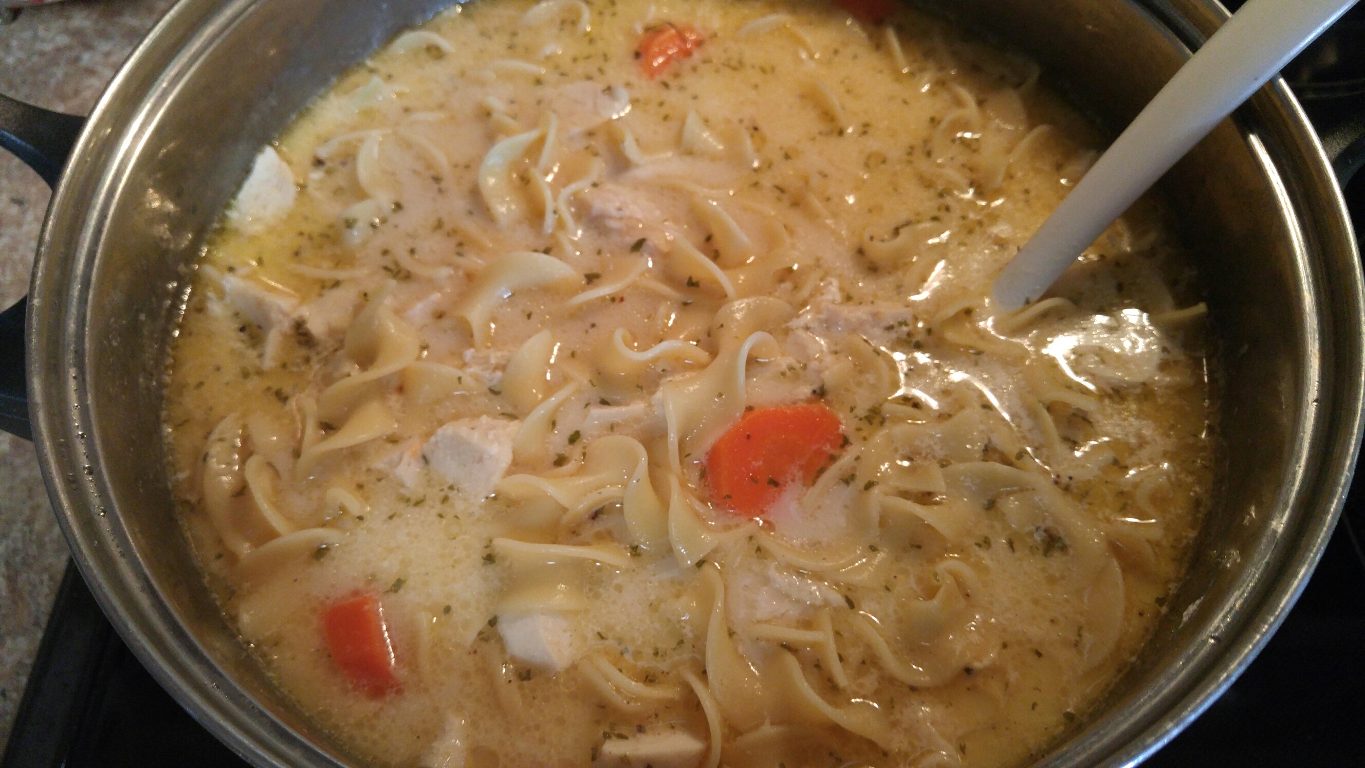 COMFORTING CHICKEN NOODLE SOUP