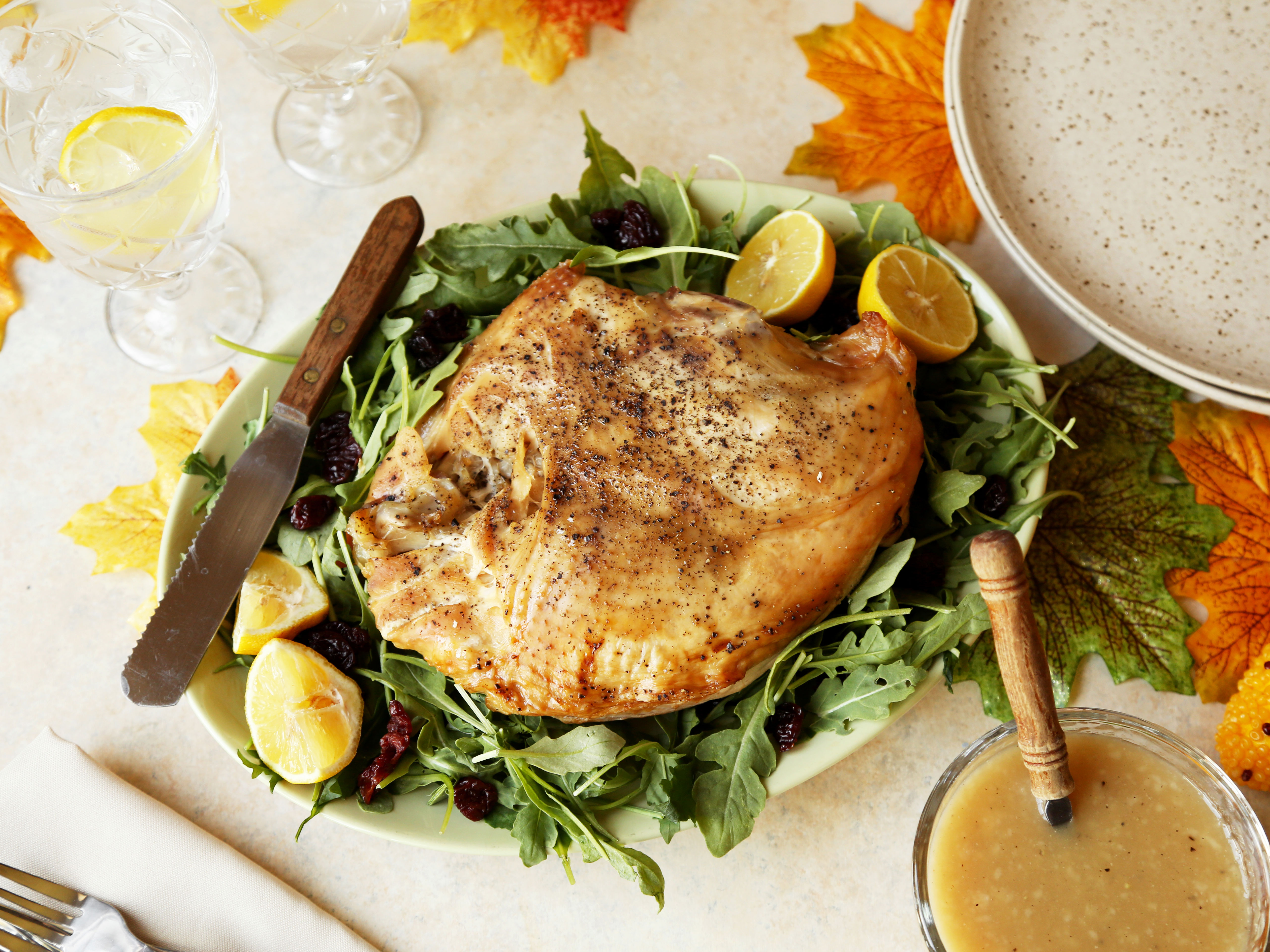 EASY CROCK POT TURKEY BREAST WITH FAIL PROOF GRAVY