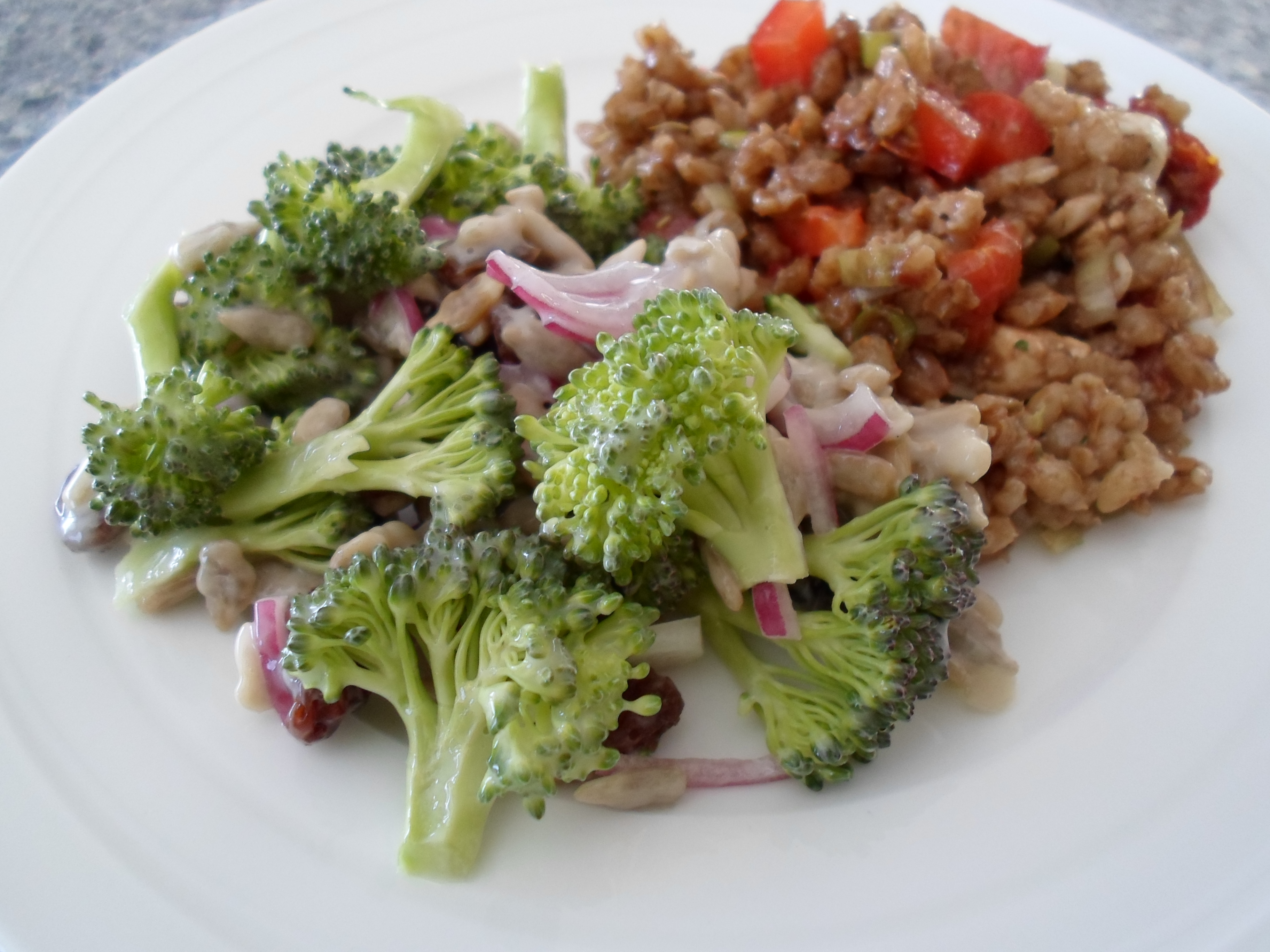 SWEET & SAVORY BROCCOLI SALAD