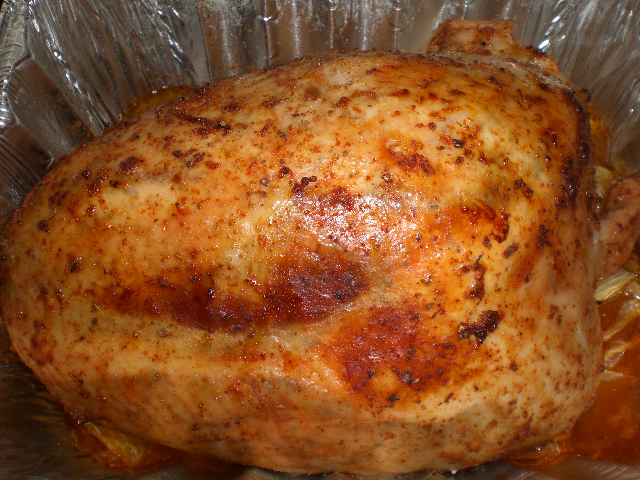 Roast turkey breast with zesty dry rub