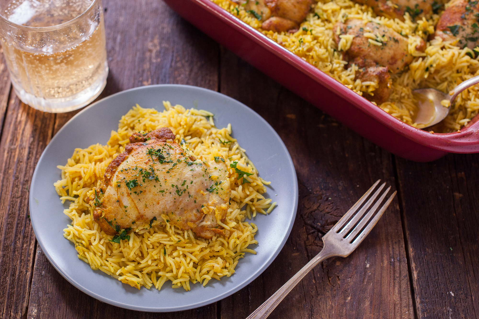 ℛ Easy CHICKEN, RICE, AND SPICES BAKE